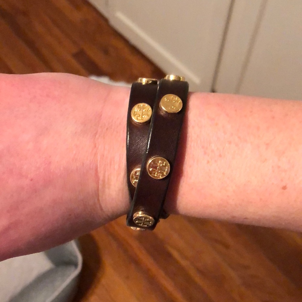 Tory Burch Leather Wrap Bracelet